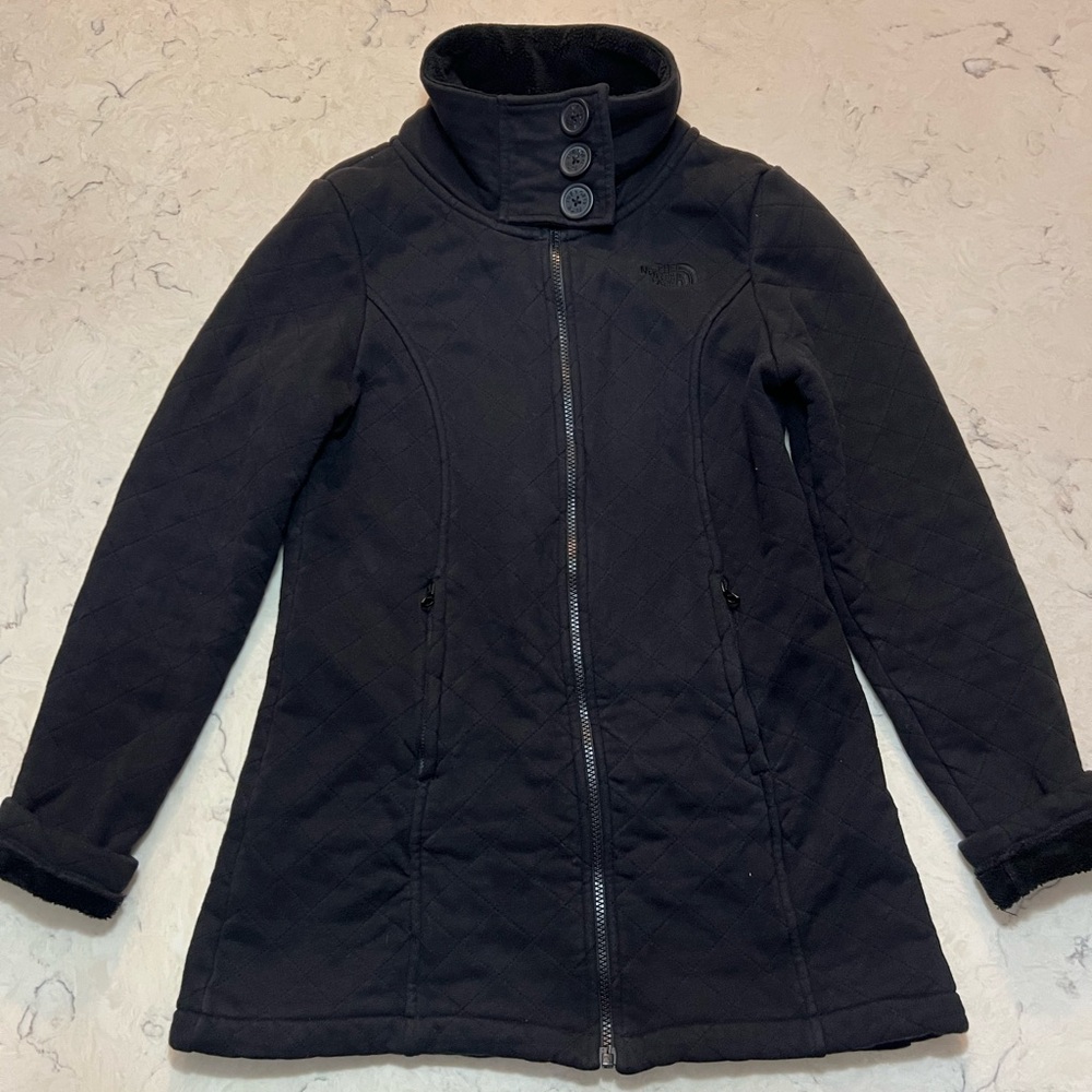 The North Face Black Quilted Fleece‎ Jacket
